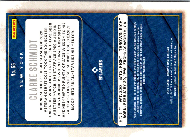 2021 Panini Diamond Kings Blue Clarke Schmidt