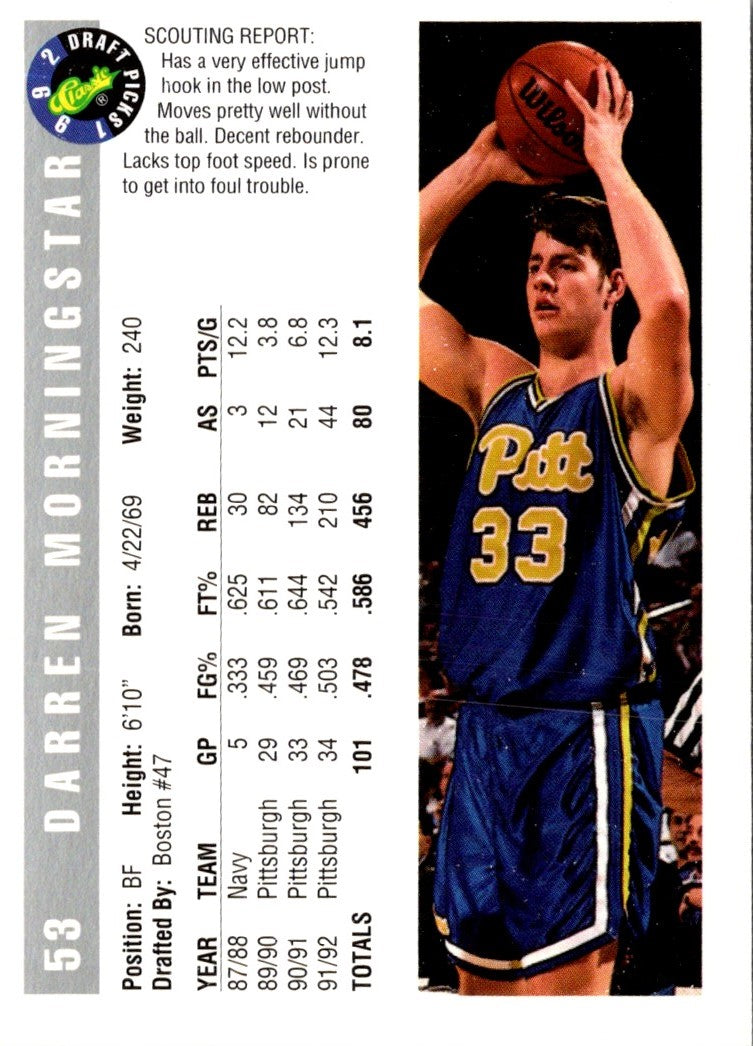 1992 Classic Draft Darren Morningstar