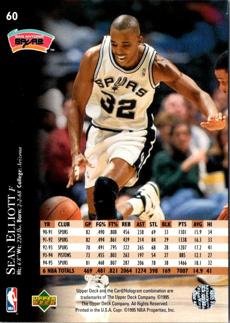 1995 Upper Deck Sean Elliott