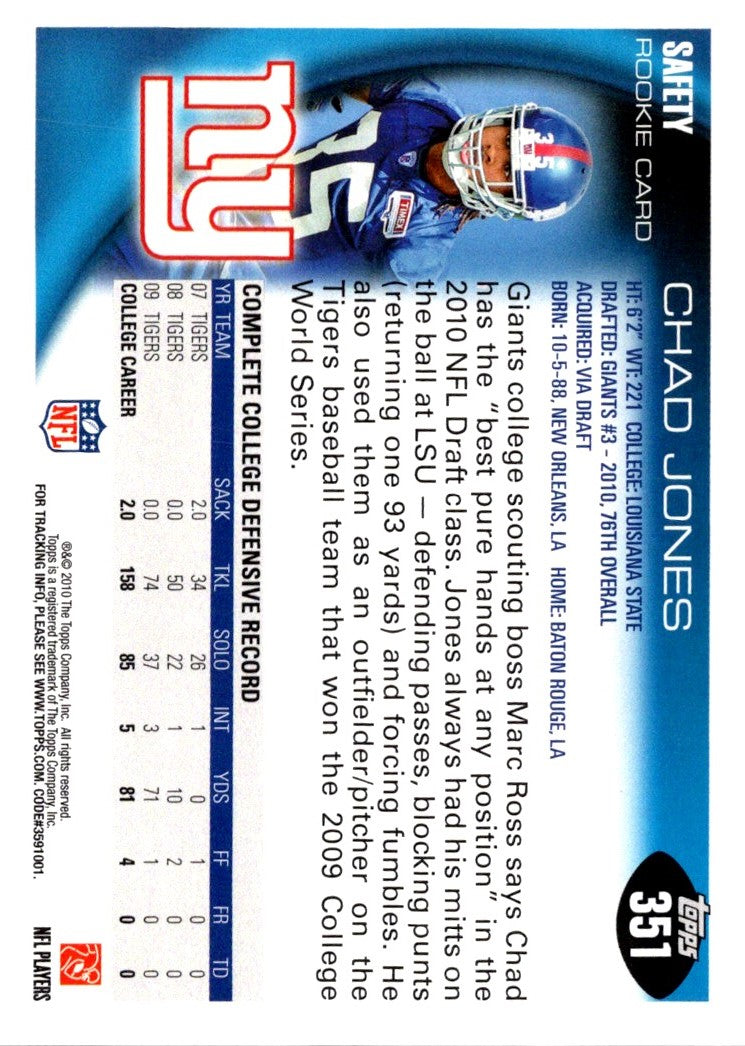 2010 Topps Chad Jones