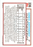 1992 Topps Greg Anthony