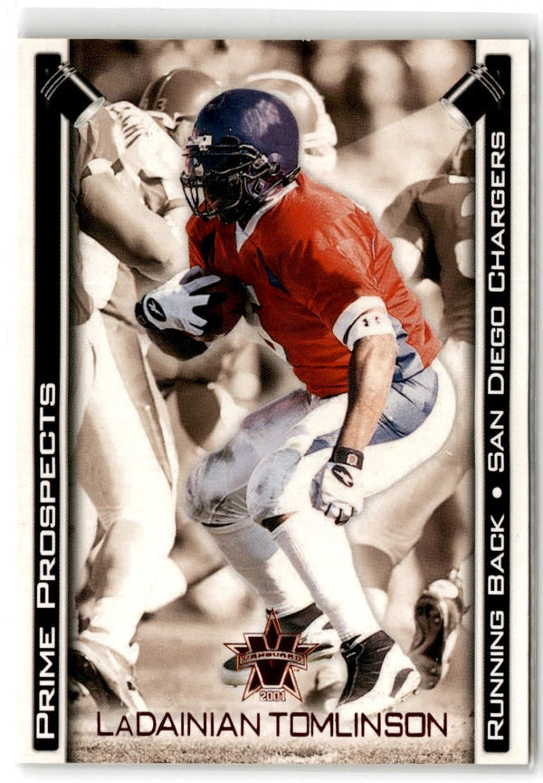 2001 Pacific Vanguard Prime Prospects Bronze LaDainian Tomlinson #29