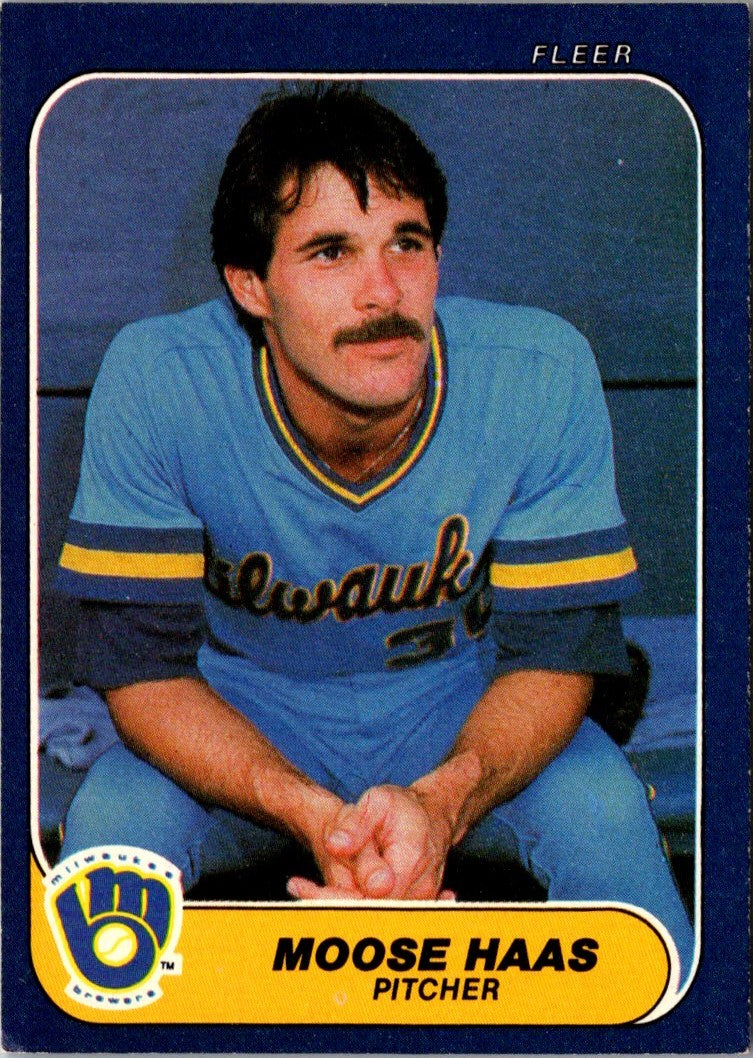 1986 Fleer Moose Haas