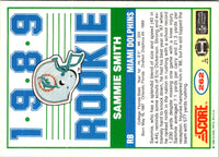 1989 Score Sammie Smith #262 Rookie