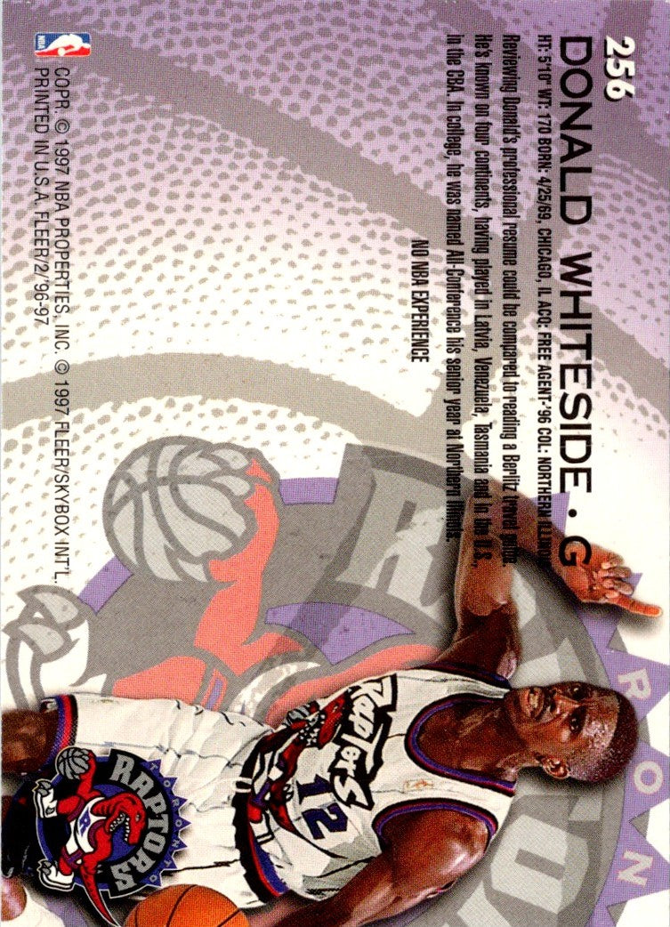 1996 Fleer Donald Whiteside