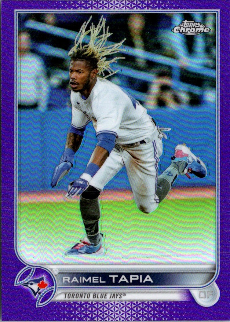 2022 Topps Chrome Update Purple Refractor Raimel Tapia