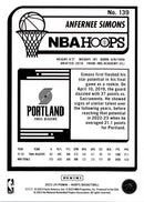 2023 Hoops Red Backs Anfernee Simons