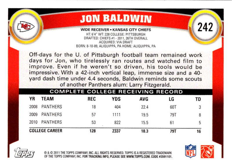 2011 Topps Jon Baldwin