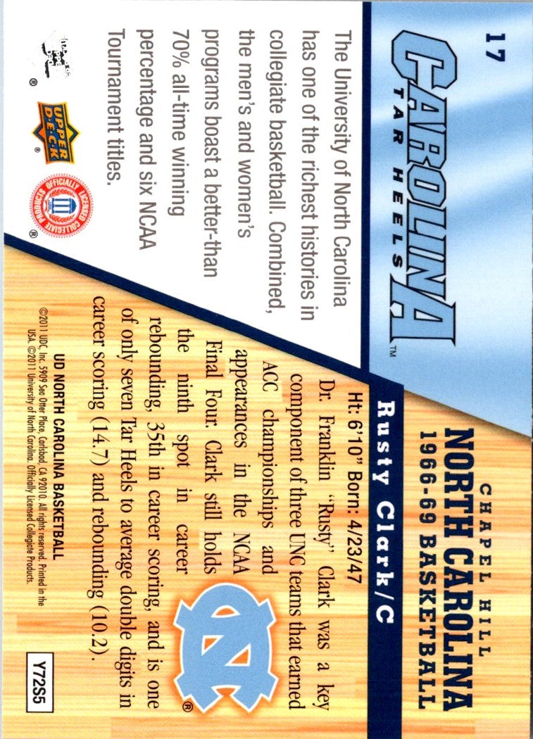 2010 Upper Deck North Carolina Rusty Clark