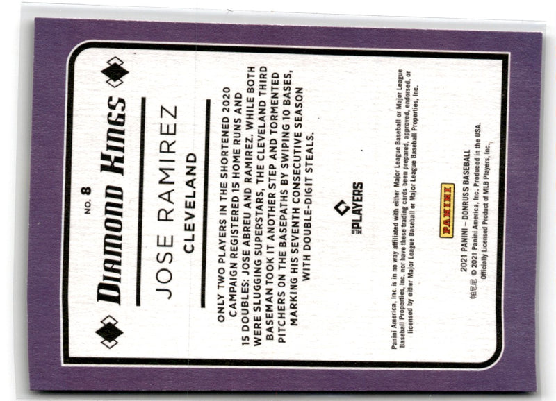 2021 Donruss Blue Jose Ramirez