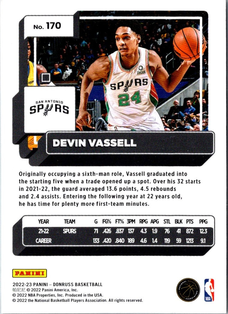 2022 Donruss Devin Vassell