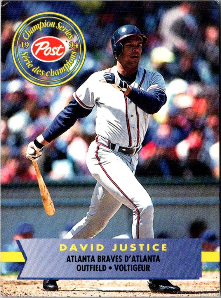 1994 Post Canada's Champion Series David Justice