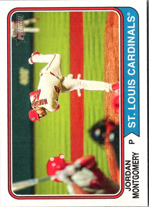 2023 Topps Heritage Red Border Jordan Montgomery #249