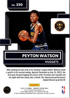 2022 Donruss Rated Rookies Peyton Watson #230