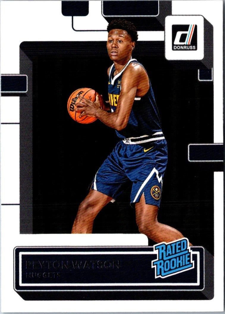 2022 Donruss Rated Rookies Peyton Watson