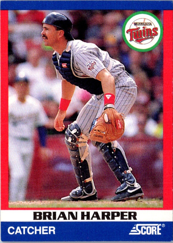 1991 Score 100 Superstars Brian Harper #46