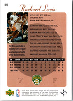 2001 Upper Deck Sweet Shot Rashard Lewis #80