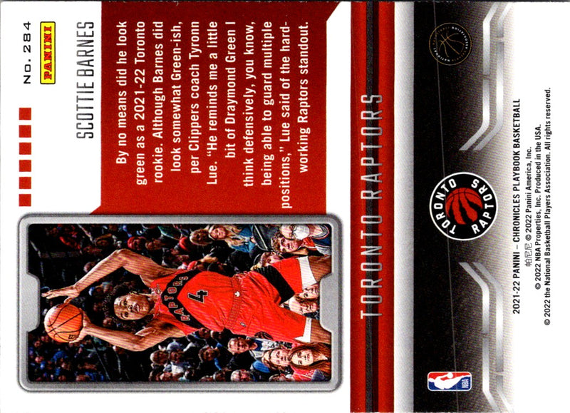 2021 Panini Chronicles Scottie Barnes