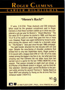 1992 Fleer Roger Clemens Roger Clemens