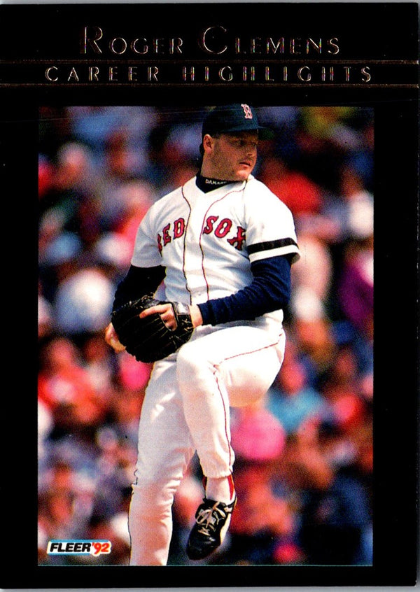 1992 Fleer Roger Clemens Roger Clemens #9