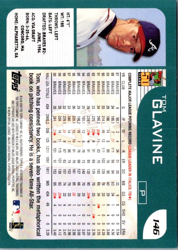 2001 Topps Limited Tom Glavine