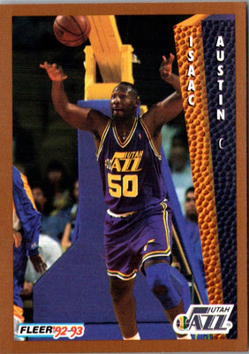 1992 Fleer Isaac Austin #432 Rookie
