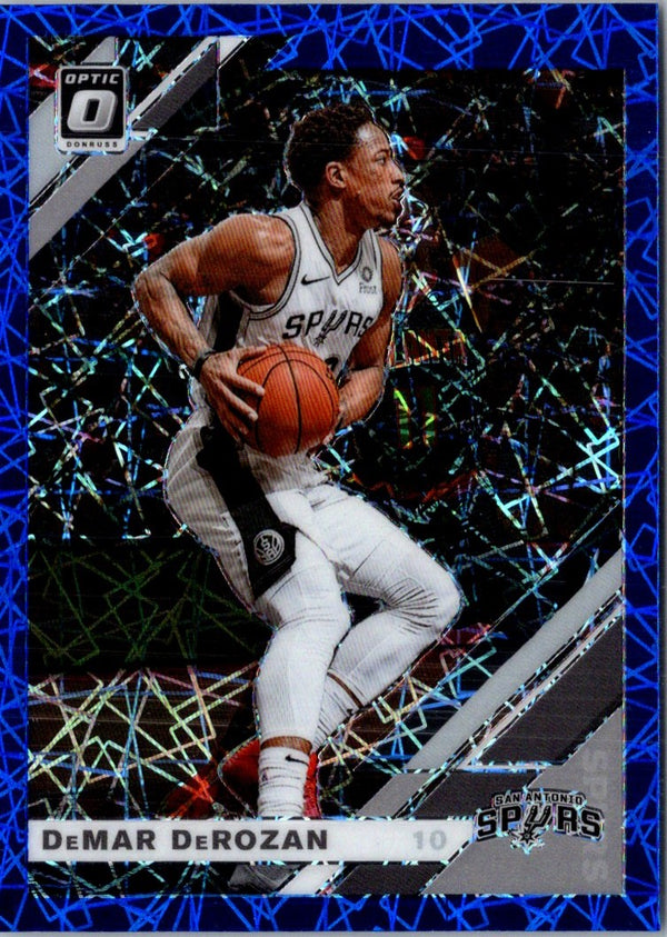 2019 Donruss Optic Blue Velocity DeMar DeRozan #127