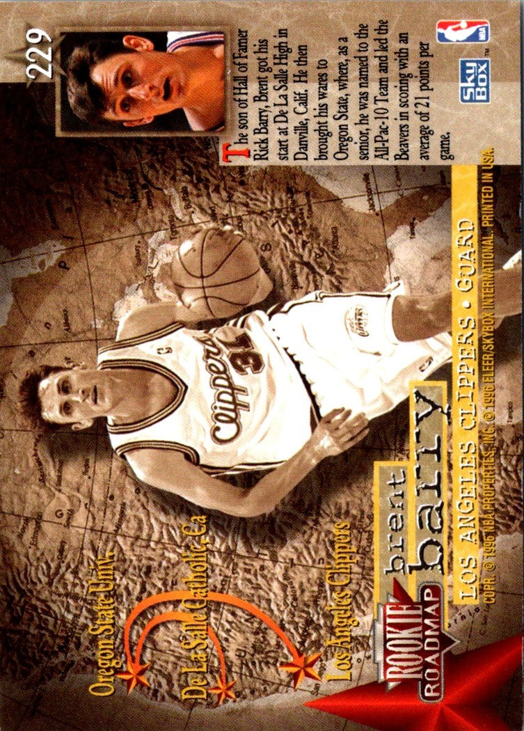 1995 SkyBox Premium Brent Barry