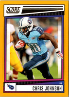 2022 Score Orange Chris Johnson #36