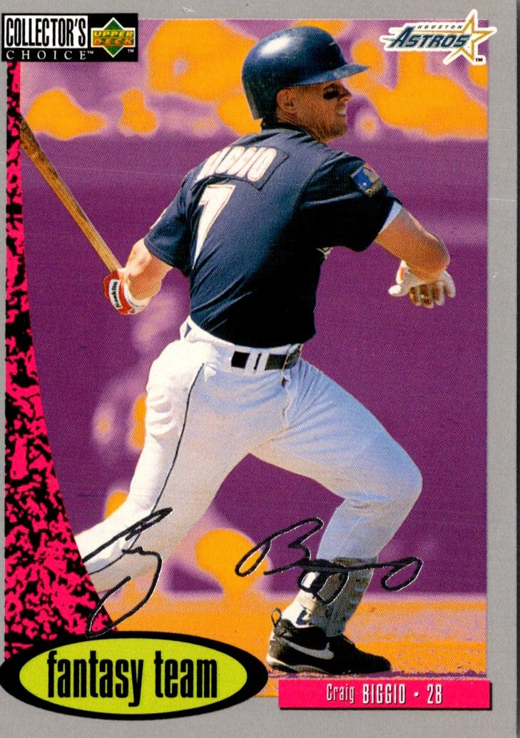 1996 Collector's Choice Silver Signature Craig Biggio