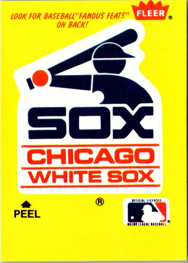 1986 Fleer Team Stickers Chicago White Sox Logo #NNO