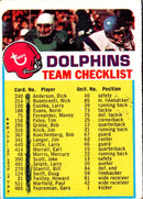 1973 Topps Team Checklists Checklist Denver Broncos