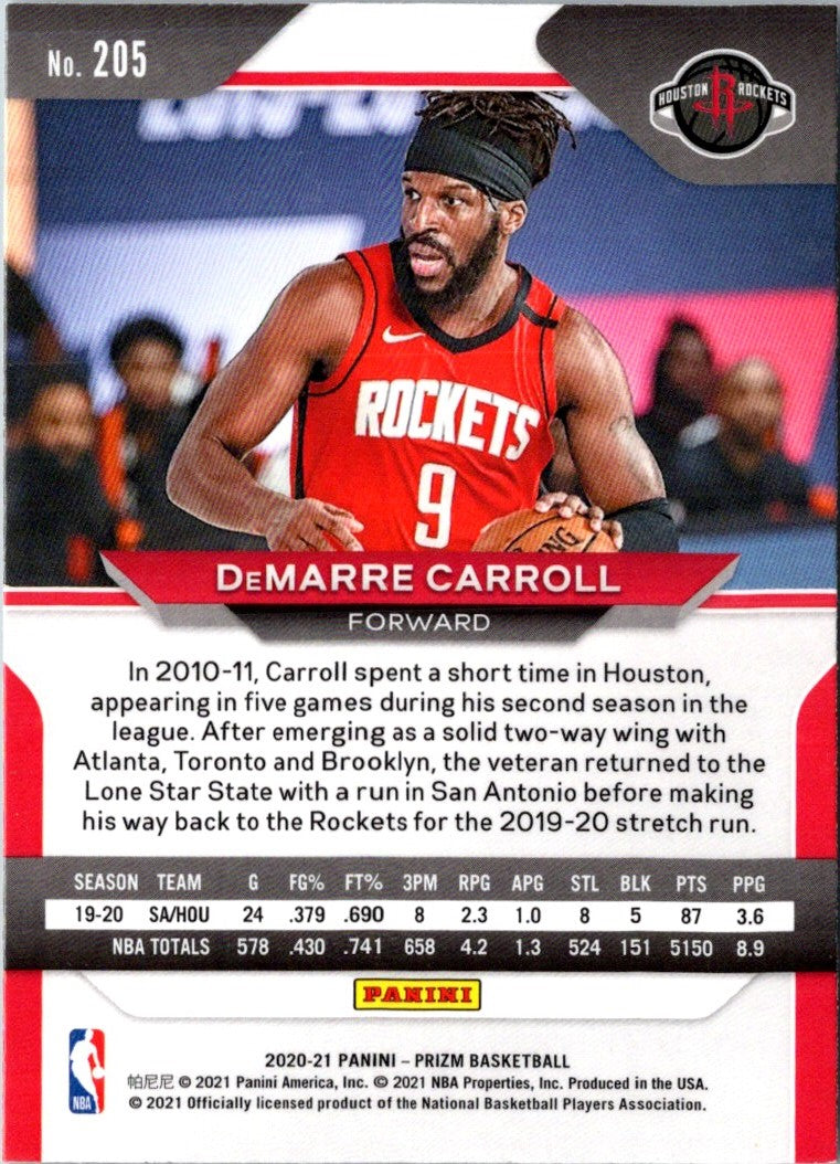 2020 Panini Prizm DeMarre Carroll