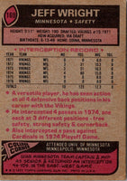 1977 Topps Jeff Wright #169 NR-MT
