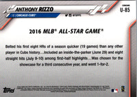 2020 Topps Chrome Update Anthony Rizzo #U-85