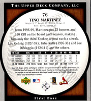 2003 Upper Deck Standing O! Tino Martinez #76