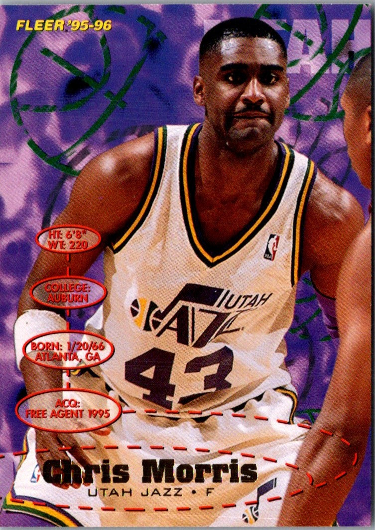 1995 Fleer Chris Morris