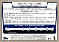 2012 Bowman Chrome Brian McCann #167