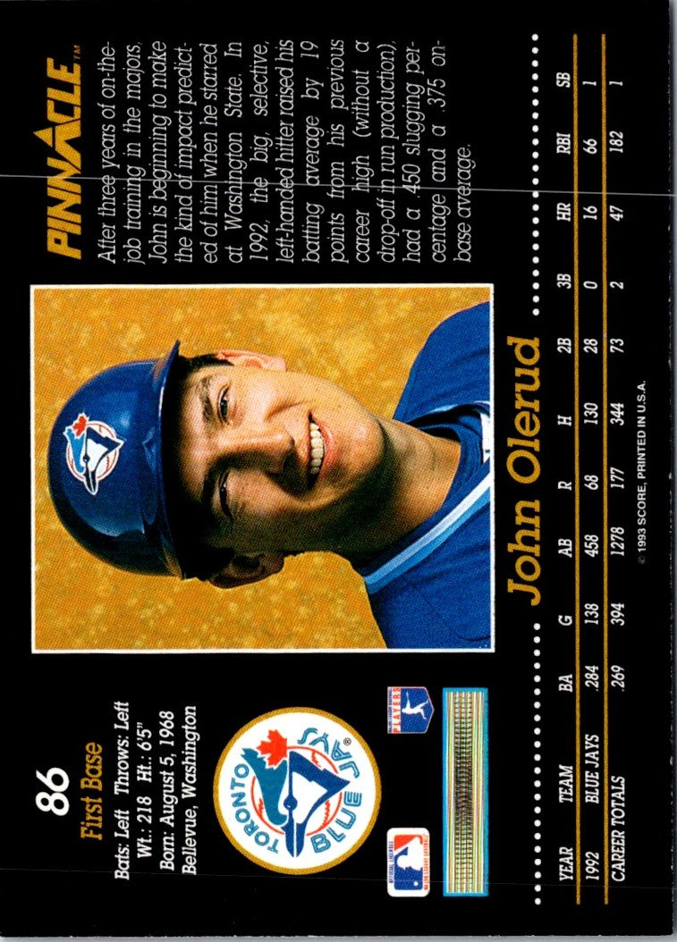 1993 Pinnacle John Olerud