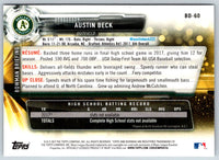 2017 Bowman Draft Austin Beck #BD-60