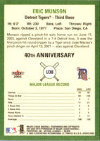 2003 Fleer Tradition Update Eric Munson #38