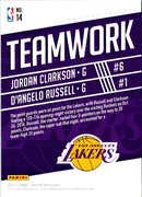 2016 Panini Prestige Teamwork Jordan Clarkson/D'Angelo Russell