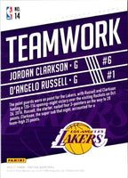 2016 Panini Prestige Teamwork Jordan Clarkson/D'Angelo Russell #14