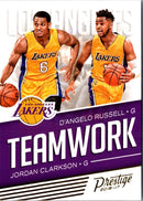 2016 Panini Prestige Teamwork Jordan Clarkson/D'Angelo Russell