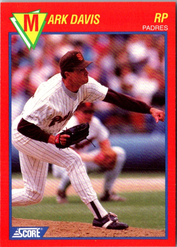 1989 Score Baseball's 100 Hottest Players Mark Davis #62