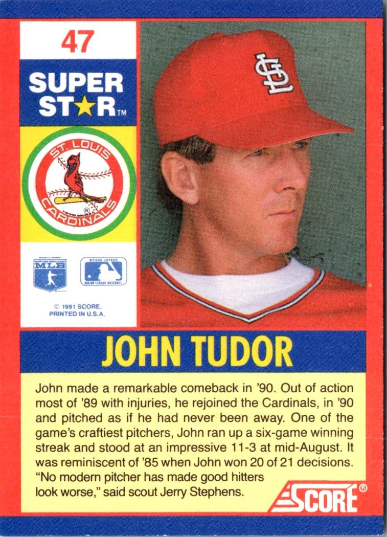1991 Score 100 Superstars John Tudor