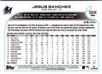2022 Topps Chrome Update Purple Refractor Jesus Sanchez #USC49