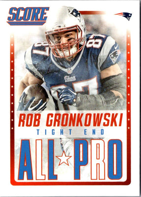 2015 Score All-Pro Glossy Rob Gronkowski #9