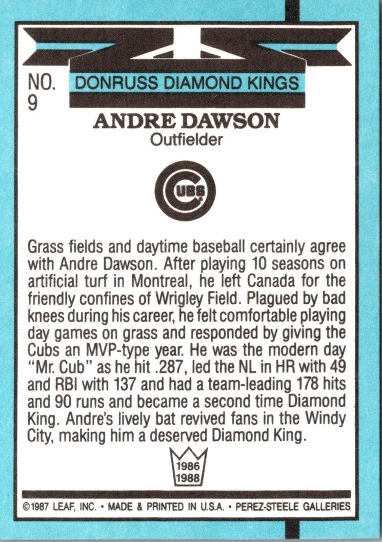 1988 Diamond Kings Andre Dawson