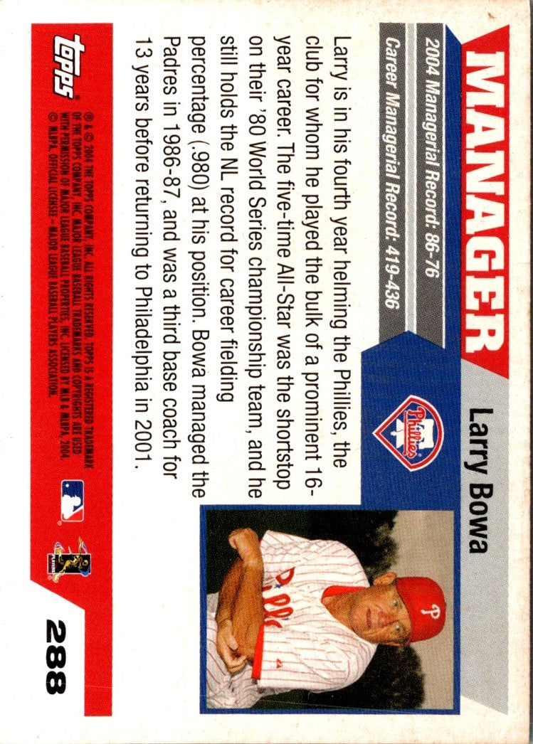 2004 Topps Larry Bowa